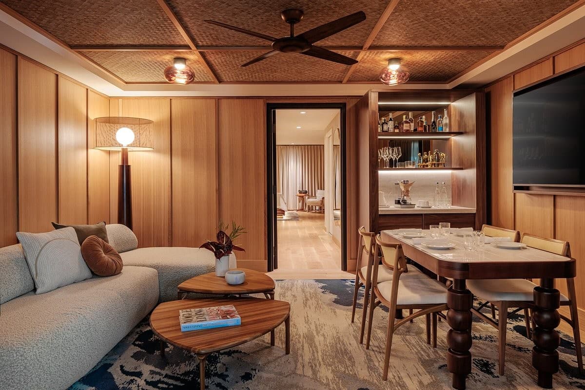 Luxurious suite at The Moore hotel in Miami