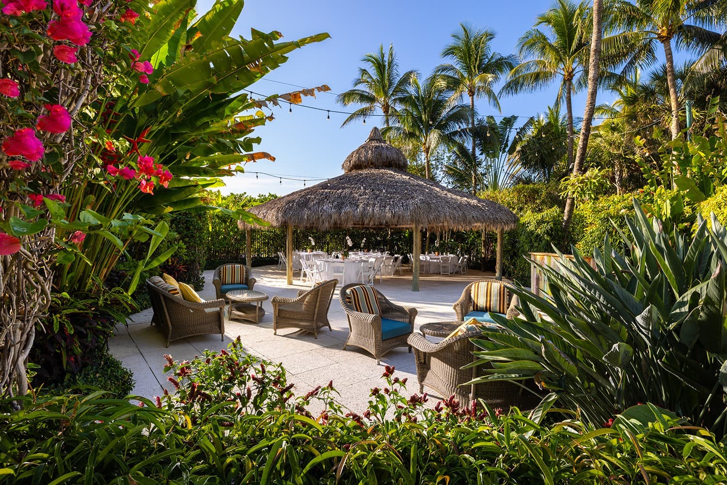 Beautiful garden area at The Palms Hotel & Spa Miami Beach