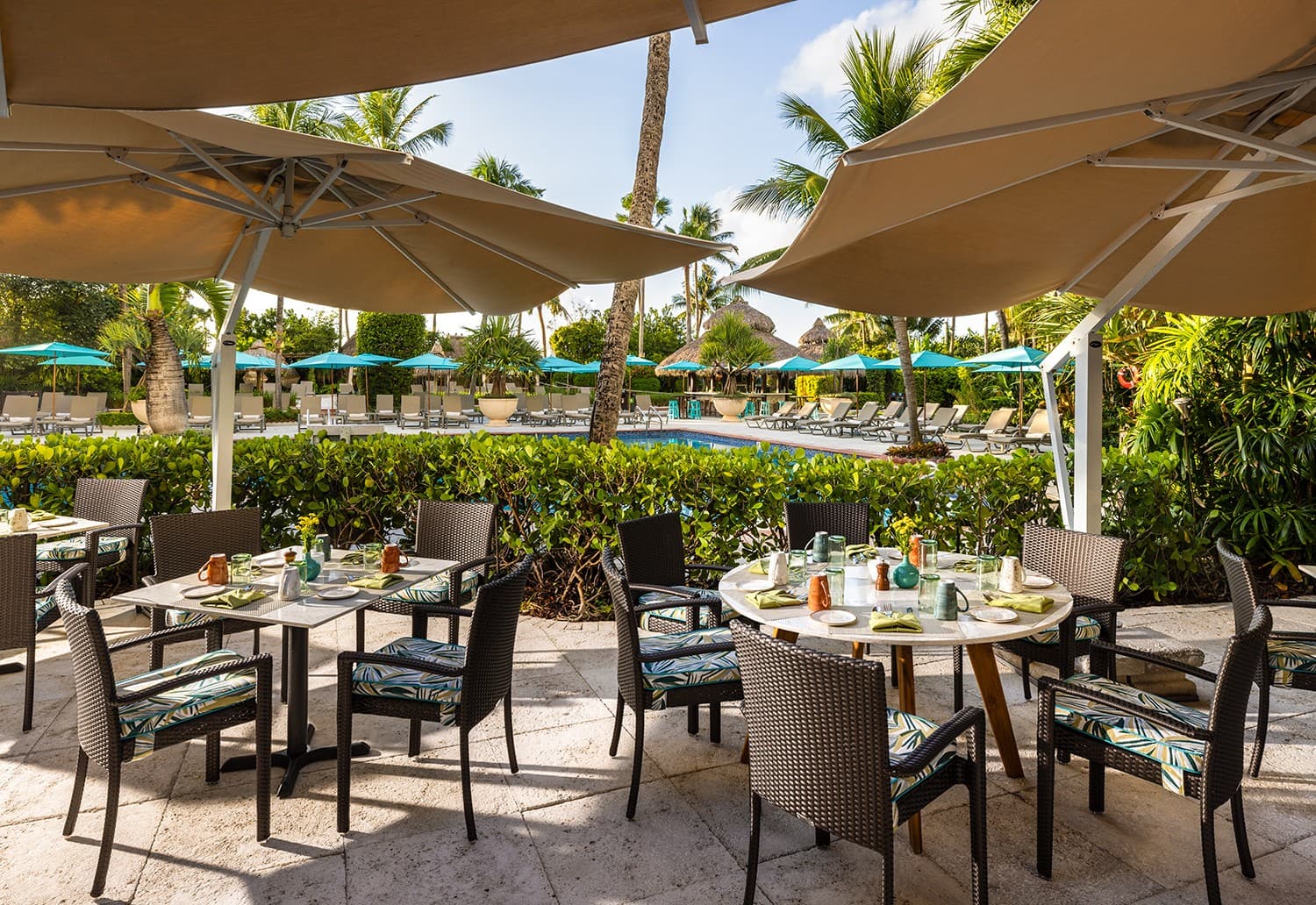Dining area at The Palms Hotel & Spa in Miami Beach