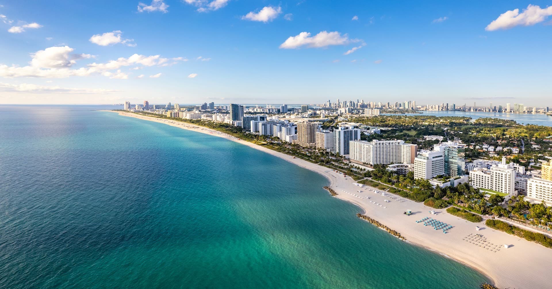 Beautiful view of Miami Beach from The Palms Hotel & Spa