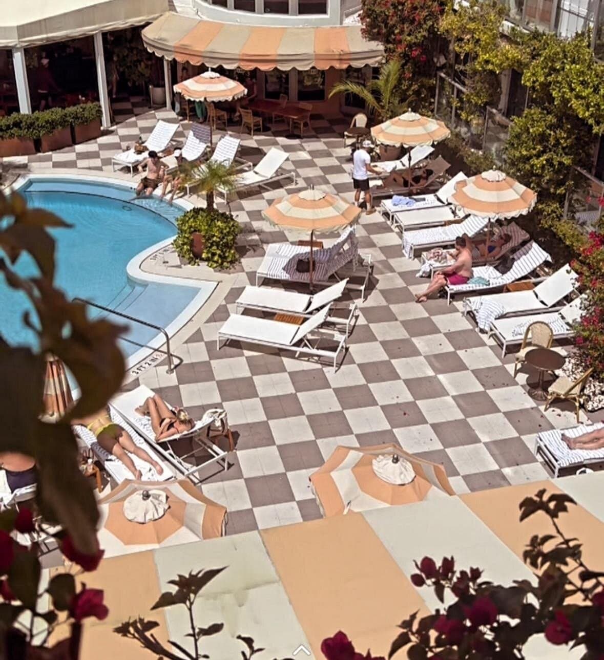 Poolside view at The Plymouth South Beach, Miami Beach