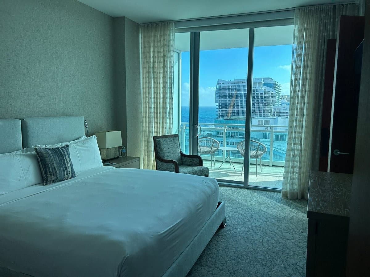 Luxurious hotel room at The Ritz-Carlton Bal Harbour