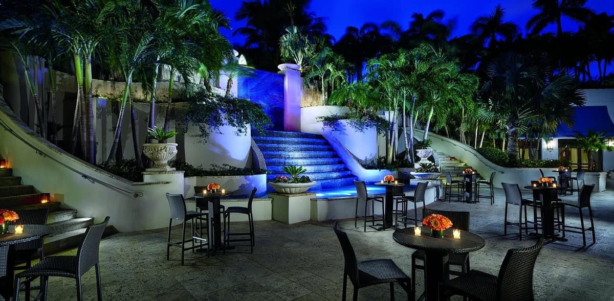 Elegant outdoor event space at The Ritz-Carlton Coconut Grove, Miami
