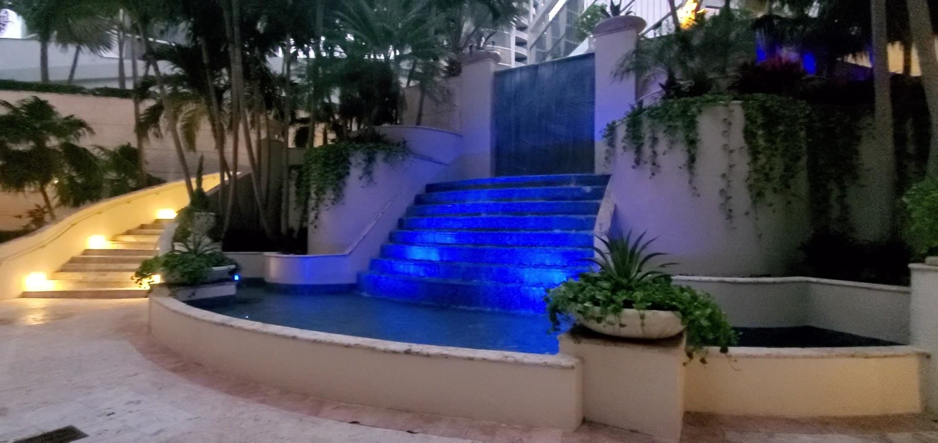 Water feature at The Ritz-Carlton Coconut Grove, Miami