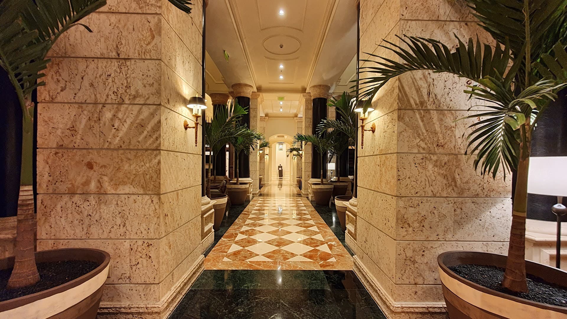Luxurious lobby at The Ritz-Carlton Coconut Grove, Miami