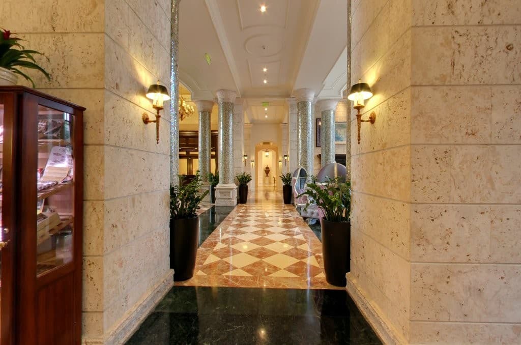 Elegant lobby at The Ritz-Carlton Coconut Grove, Miami