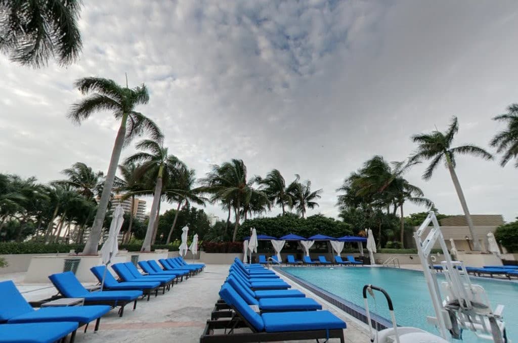Pool area at The Ritz-Carlton Coconut Grove, Miami