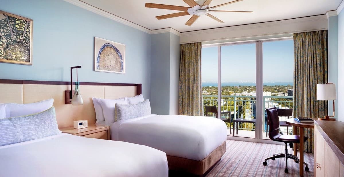Guest room at The Ritz-Carlton Key Biscayne, Miami