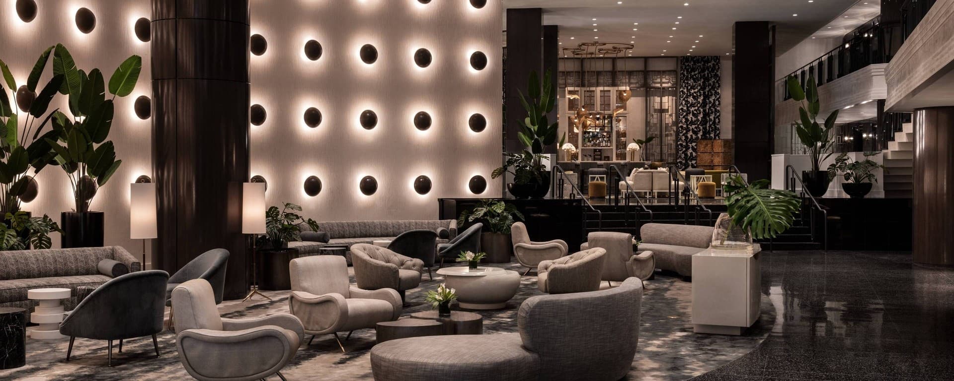 Luxurious lobby at The Ritz-Carlton, South Beach