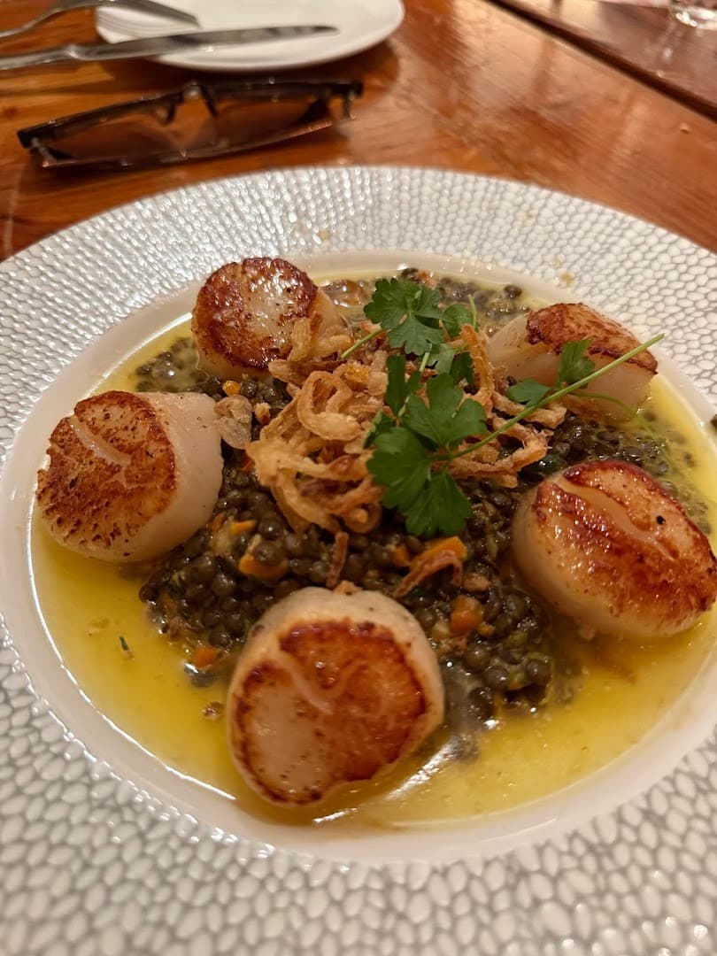 Scallops dish at The River Oyster Bar in Miami