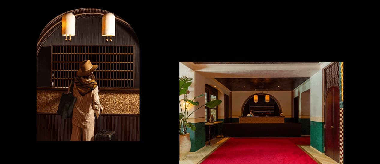 Stylish interior of The Roof at Esme Hotel, Miami Beach