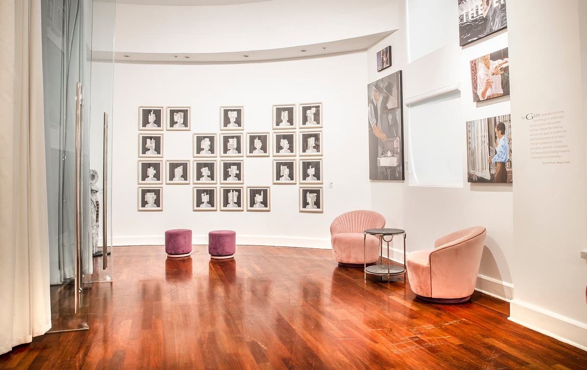 Art-filled lobby space at The Sagamore Hotel South Beach, 1671 Collins Ave