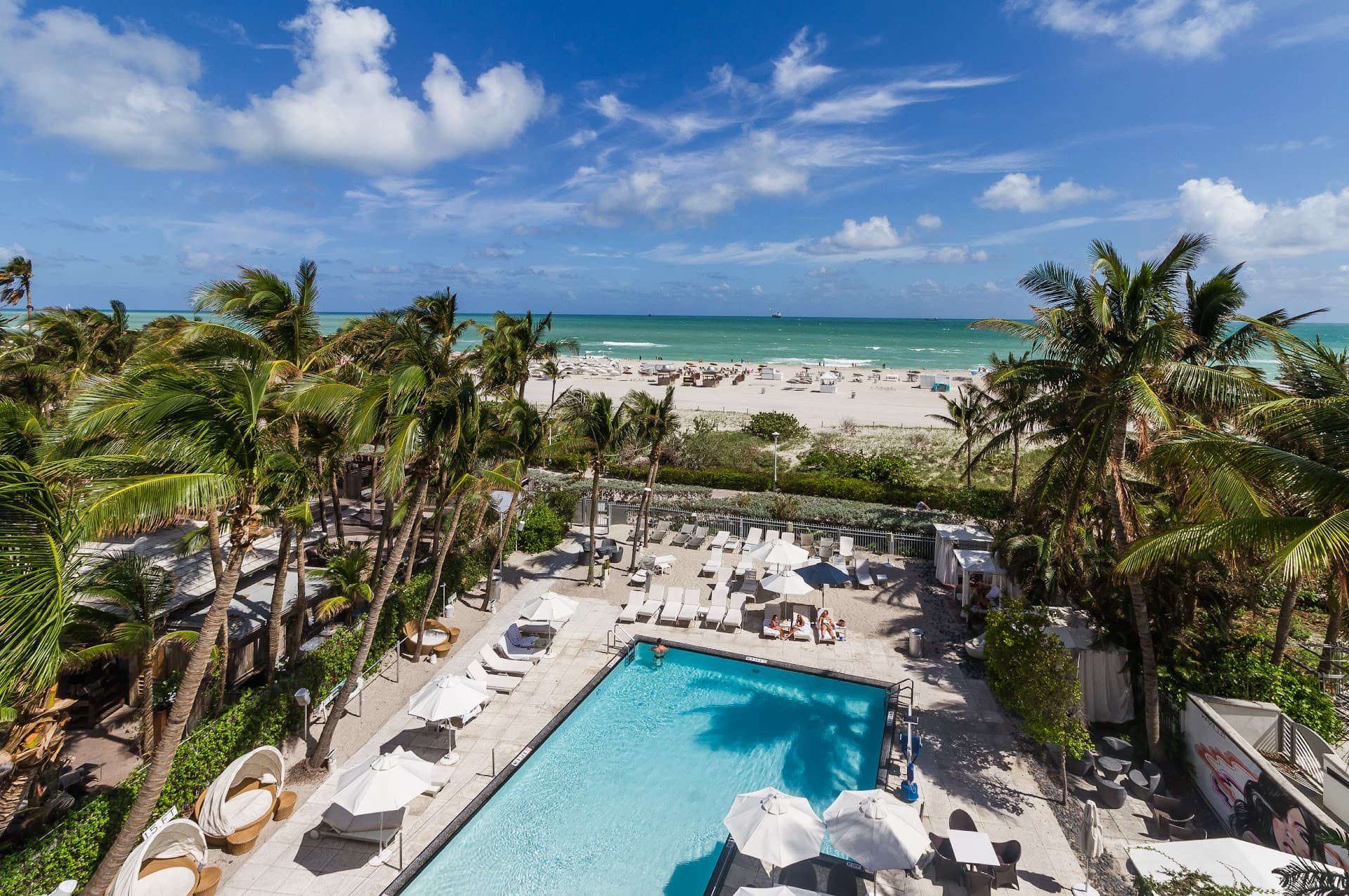 The Sagamore Hotel South Beach pool area at 1671 Collins Ave