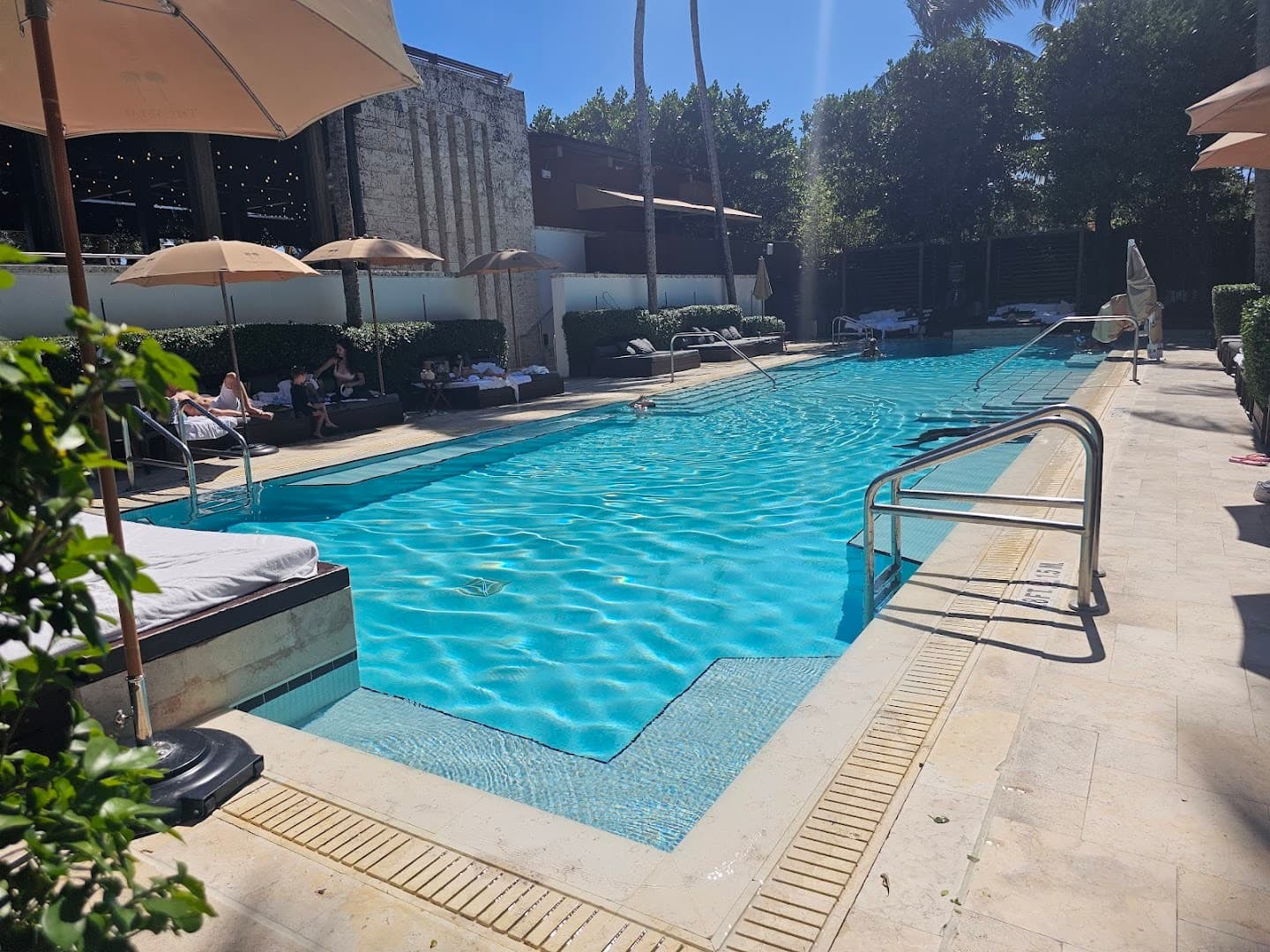 The Setai pool area in Miami Beach
