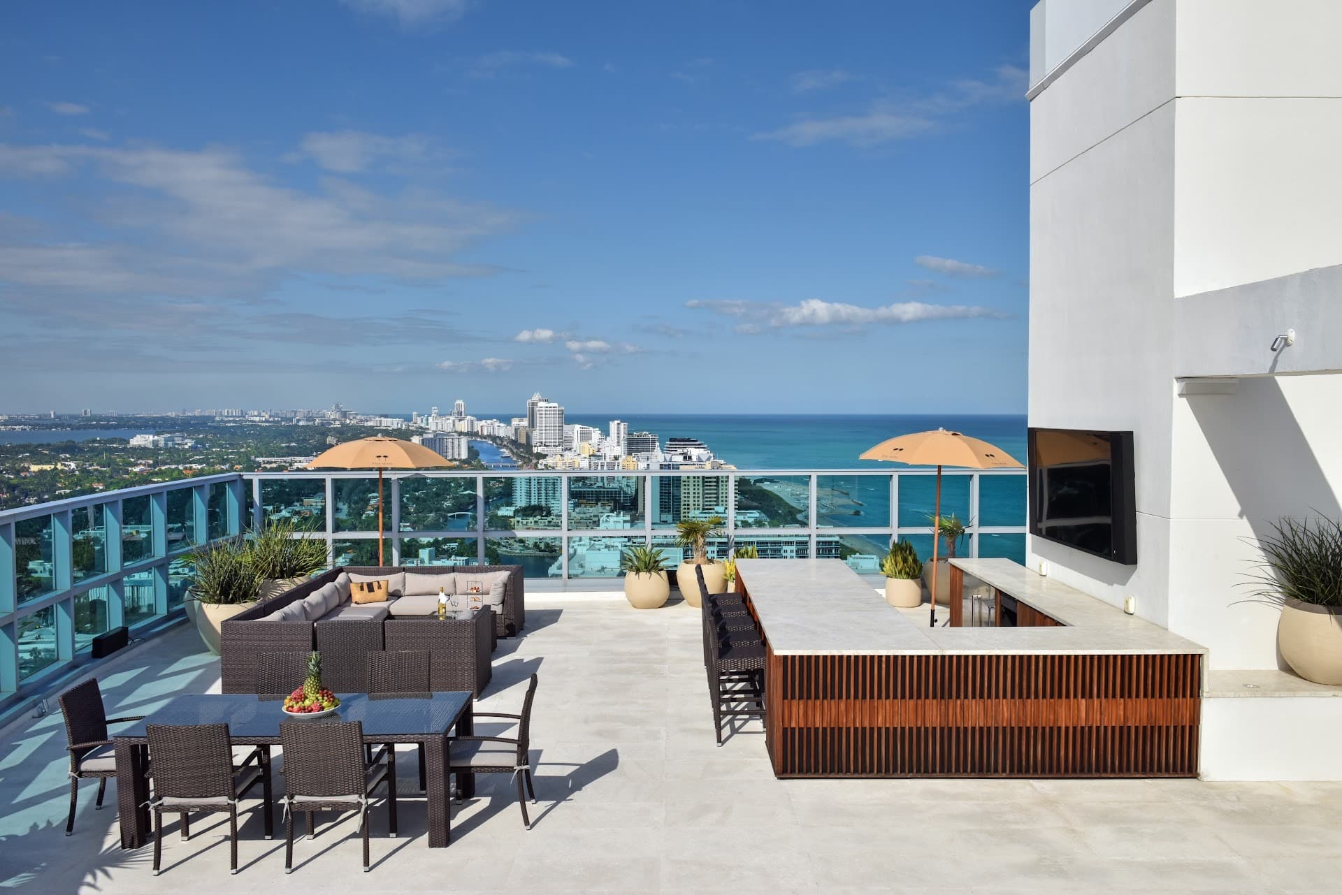 Rooftop view at The Setai, Miami Beach