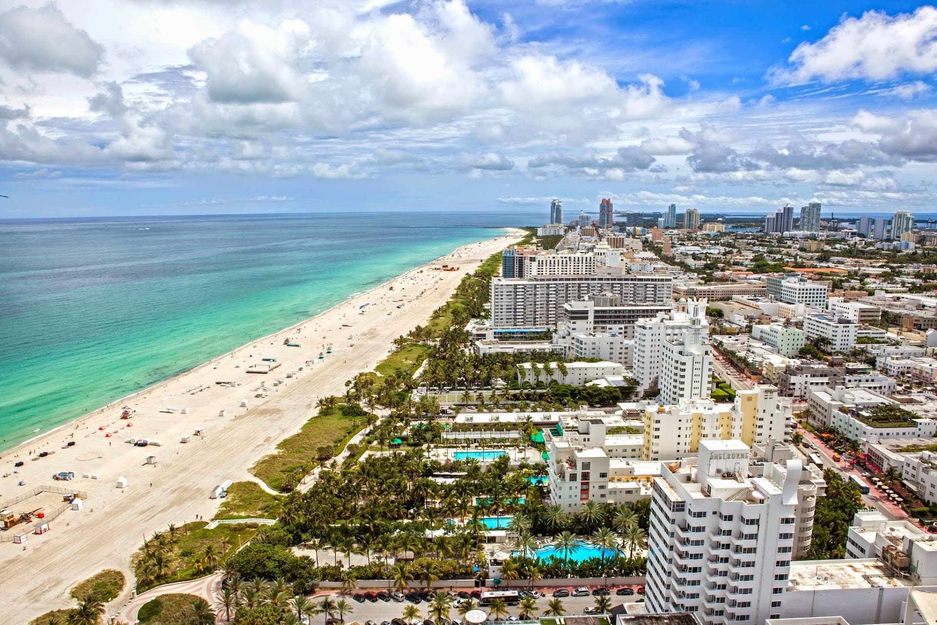 Panoramic view of The Setai, Miami Beach