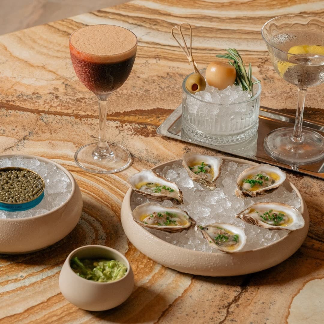 Oysters and cocktails at The Shelborne By Proper Miami Beach