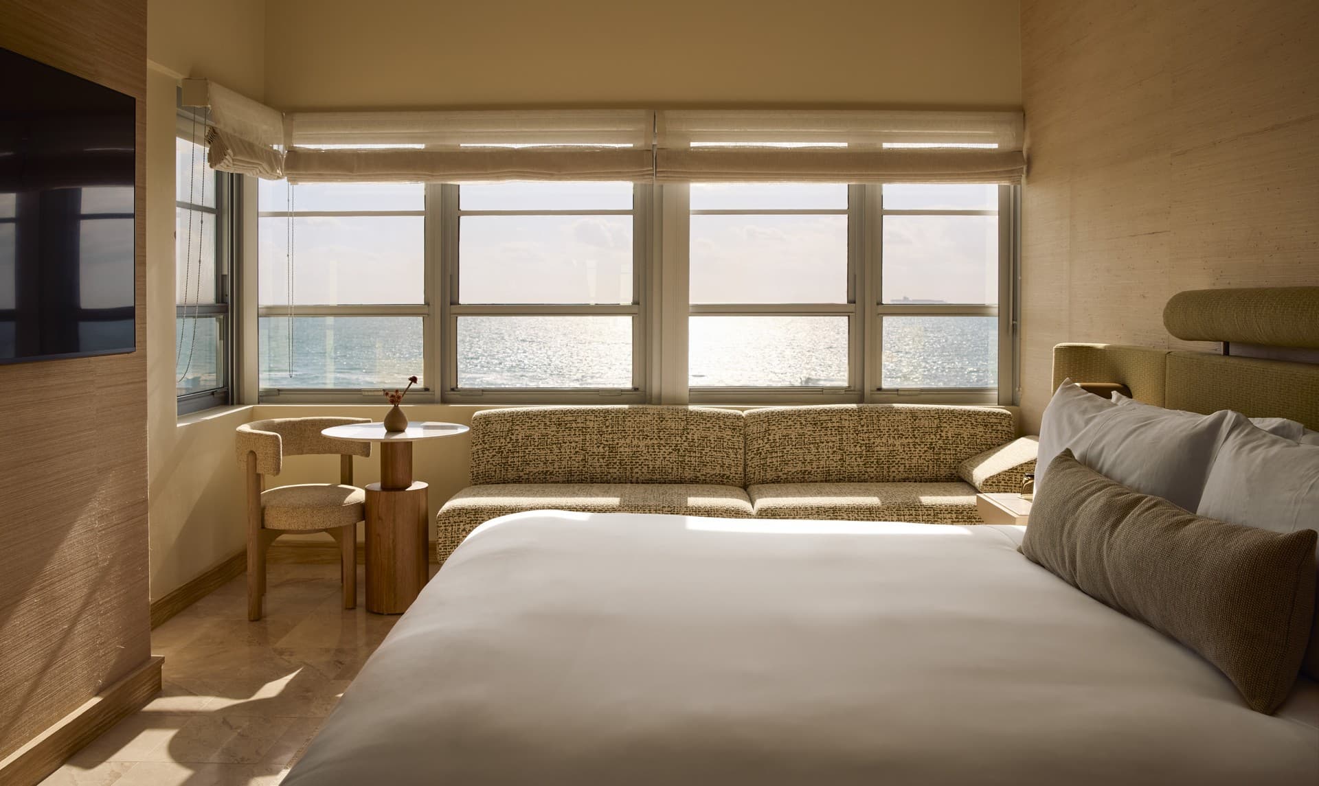 Modern guest room at The Shelborne By Proper Miami Beach