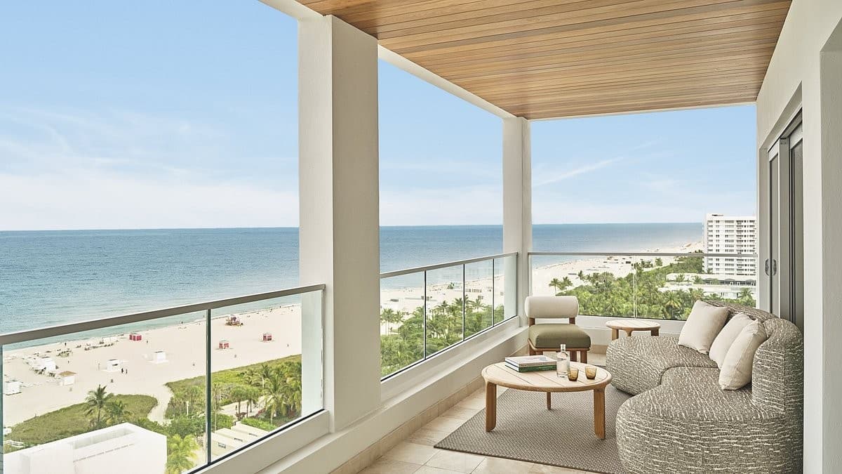Beach view from The Shelborne By Proper in Miami Beach