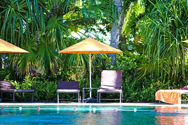 Pool area at The St. Regis Bal Harbour Resort, Miami Beach
