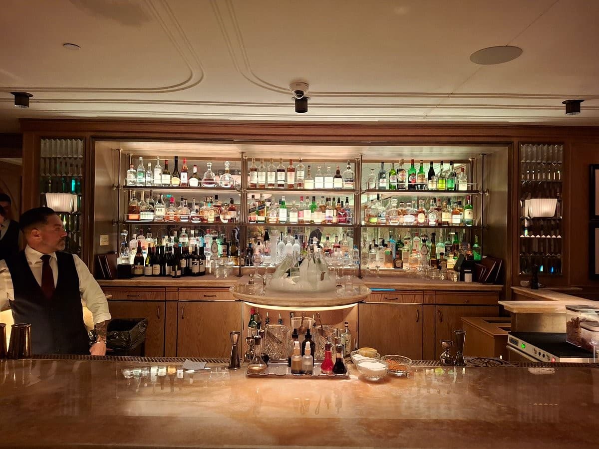 The Surf Club Restaurant interior bar in Surfside