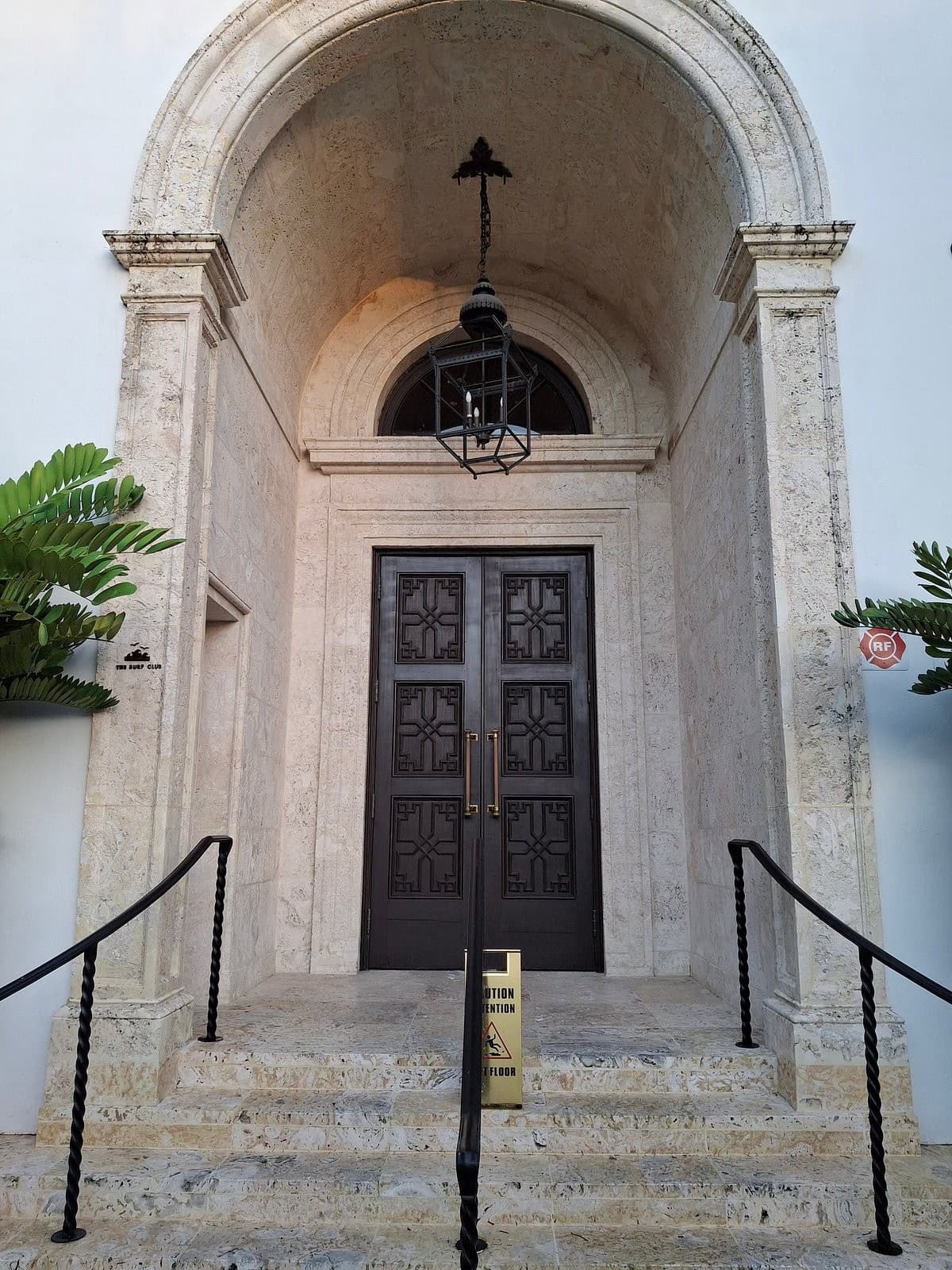 The Surf Club Restaurant entrance in Surfside