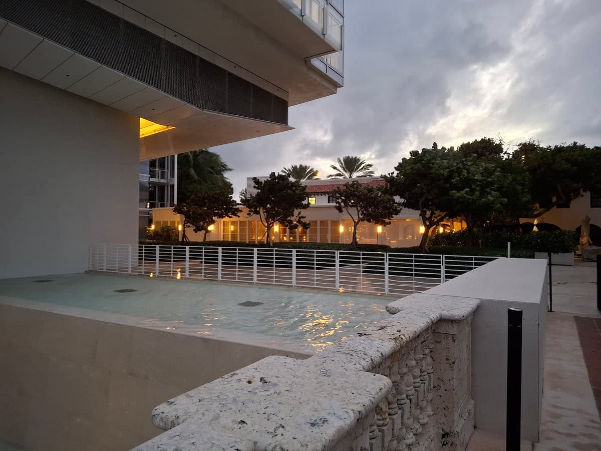 The Surf Club Restaurant exterior view in Surfside