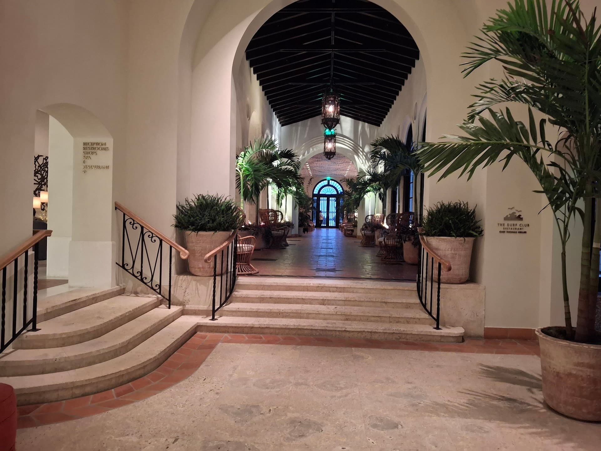 Interior view of The Surf Club Restaurant in Surfside