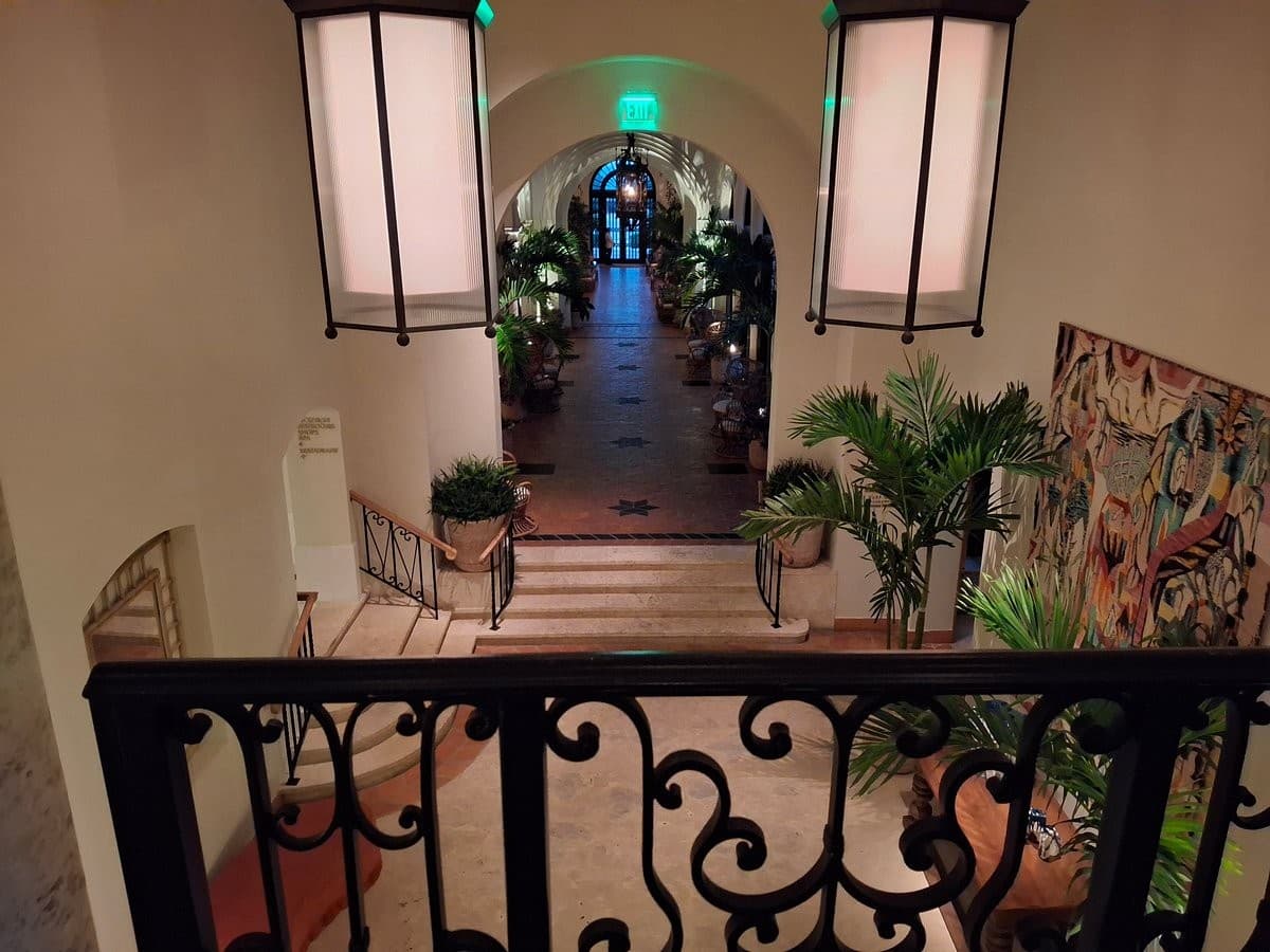 Interior view of The Surf Club Restaurant in Surfside