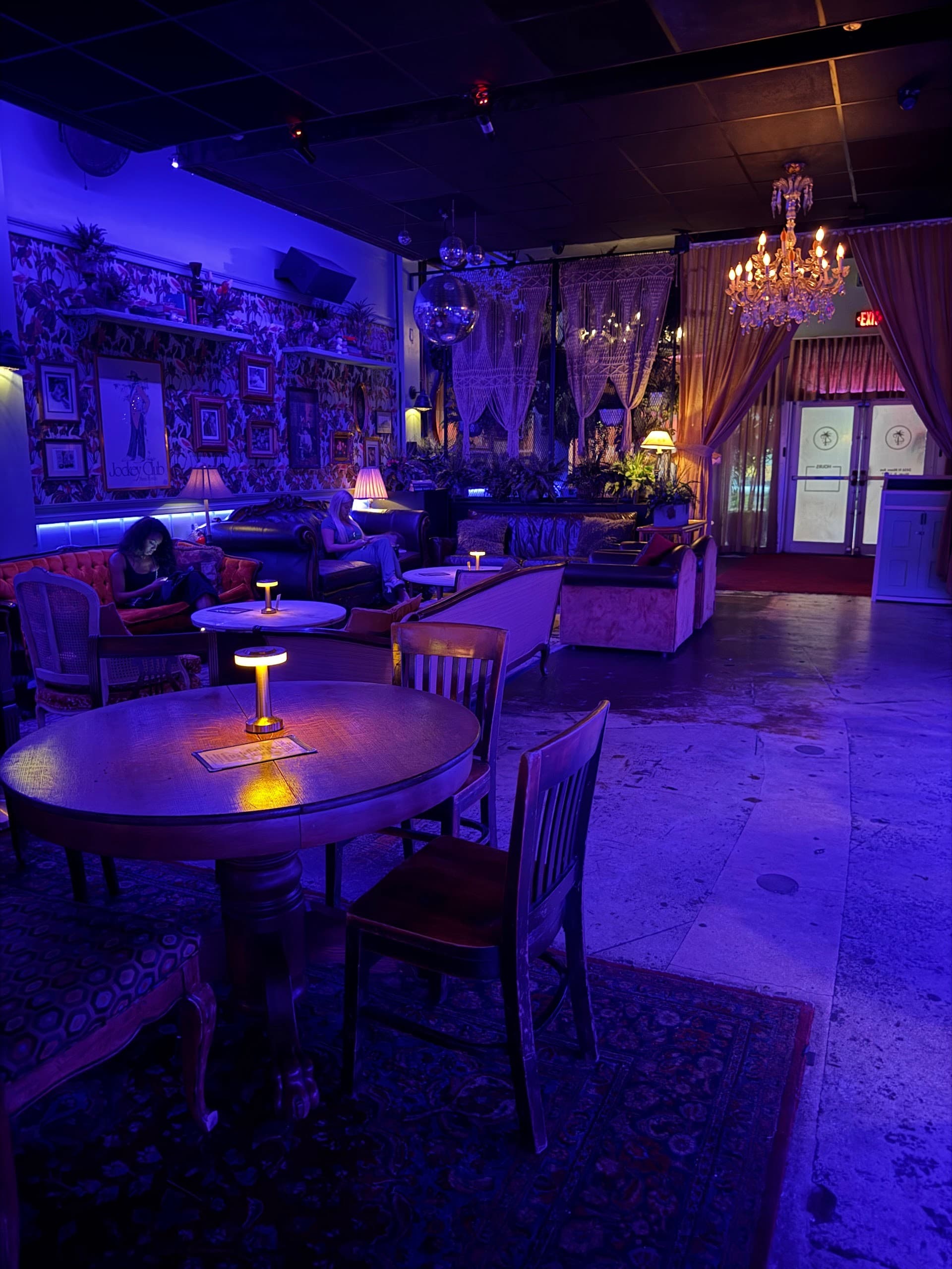 Interior of The Sylvester lounge in Miami