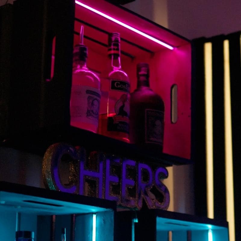 Bar display at The Twisted Tonic in Miami Beach