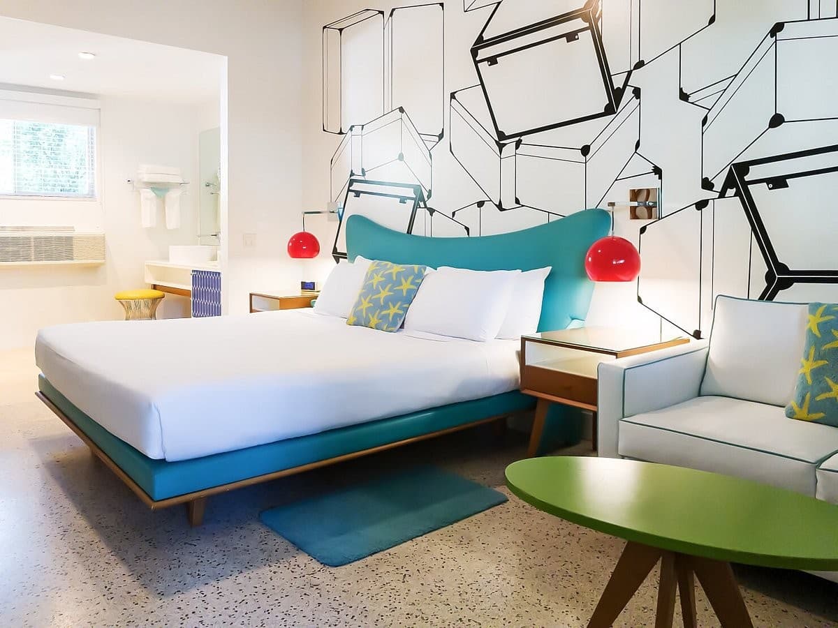 Stylish room at The Vagabond Hotel Miami