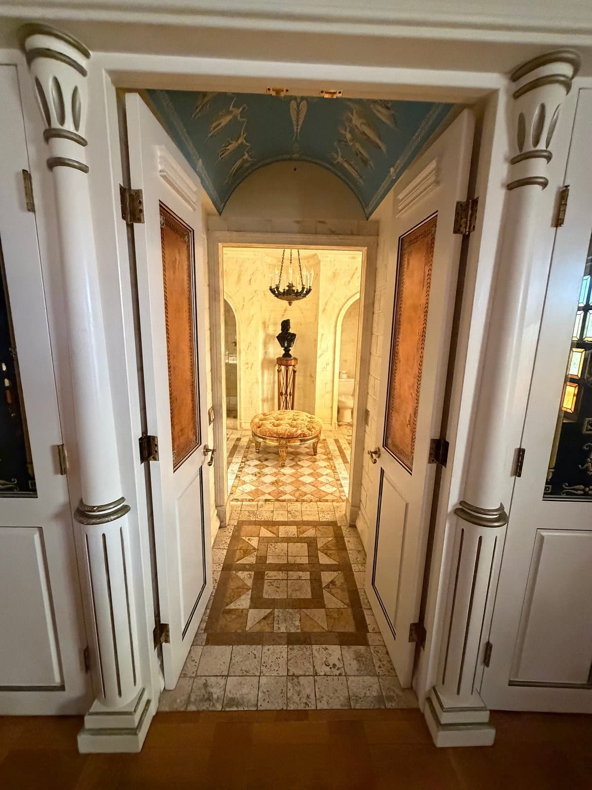 Luxurious bathroom at The Villa Casa Casuarina Miami Beach