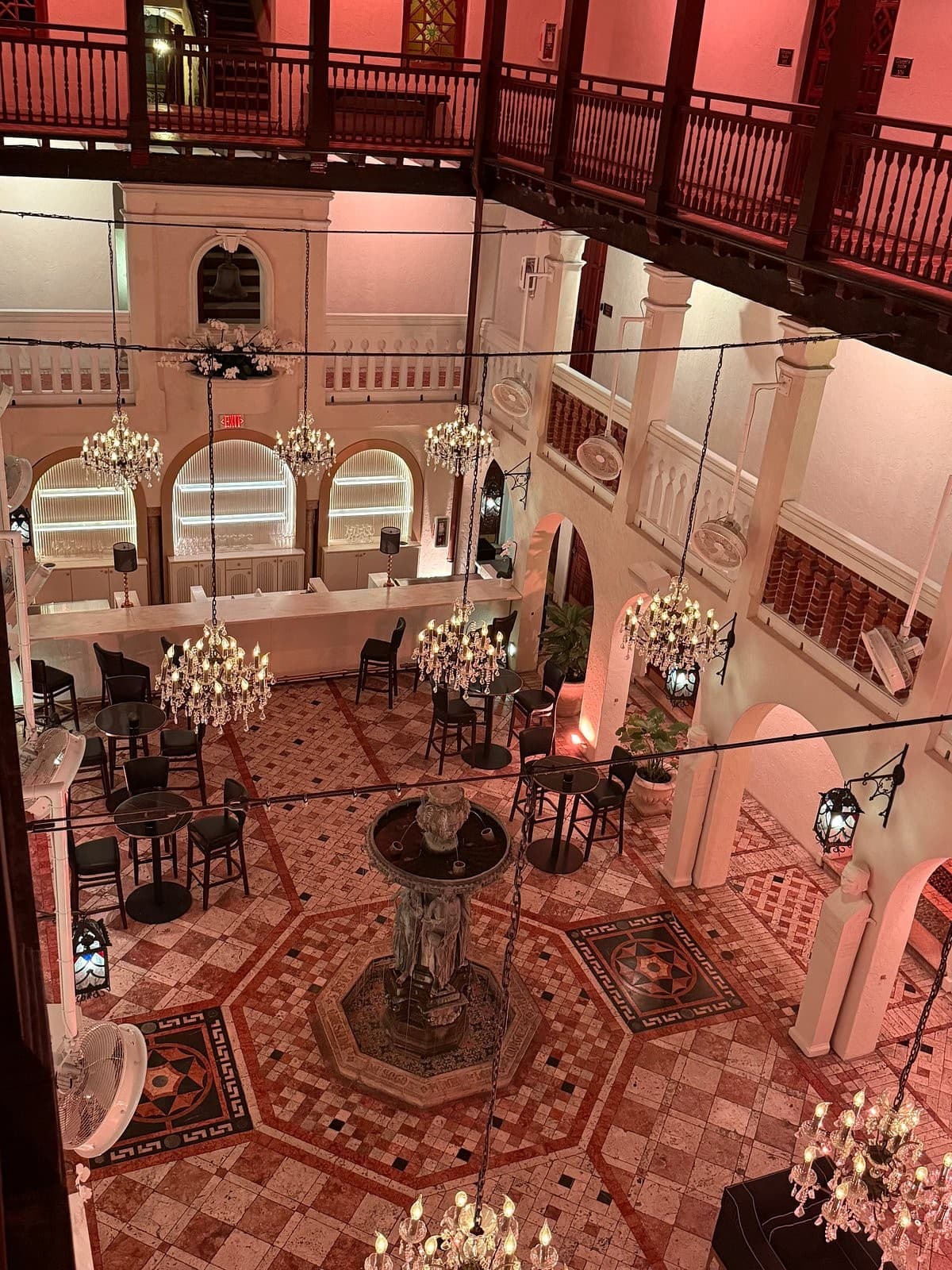 Elegant lobby at The Villa Casa Casuarina in Miami Beach
