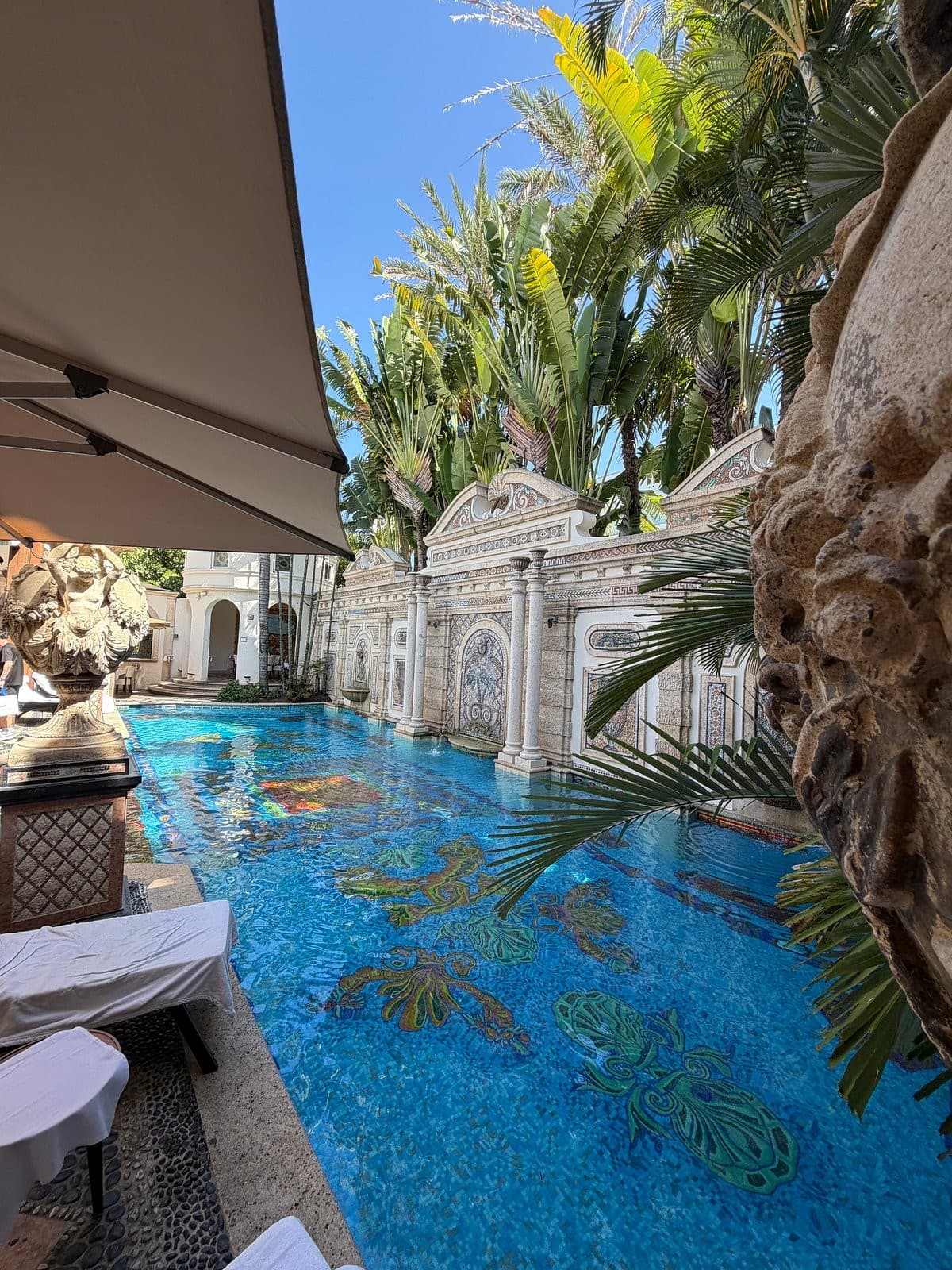 Villa Casa Casuarina pool area in Miami Beach