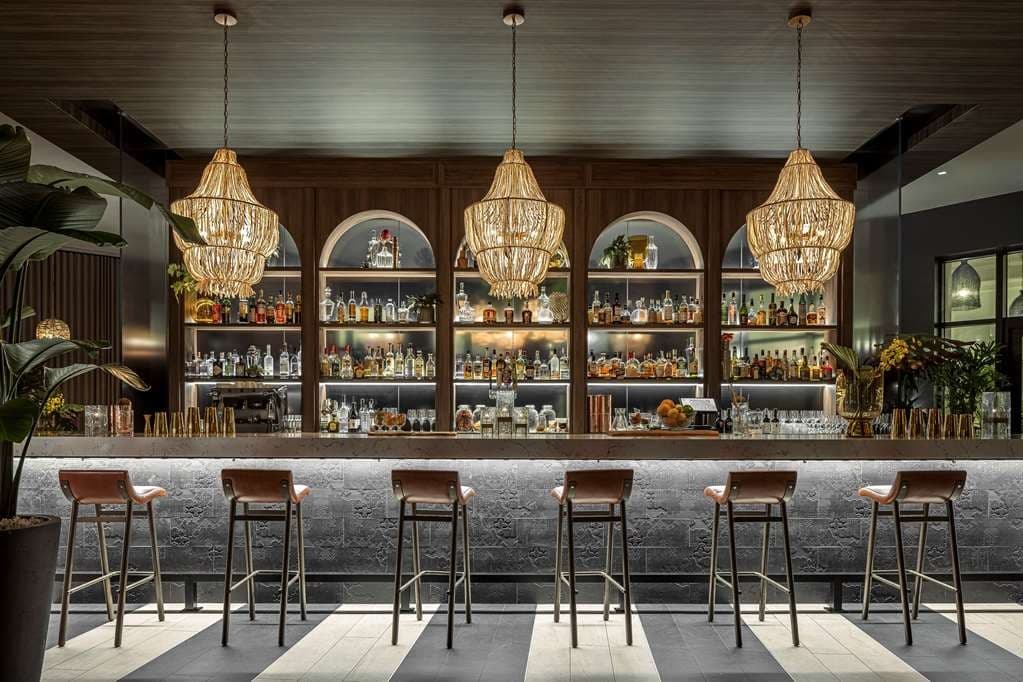 Thesis Hotel Miami Coral Gables interior bar area