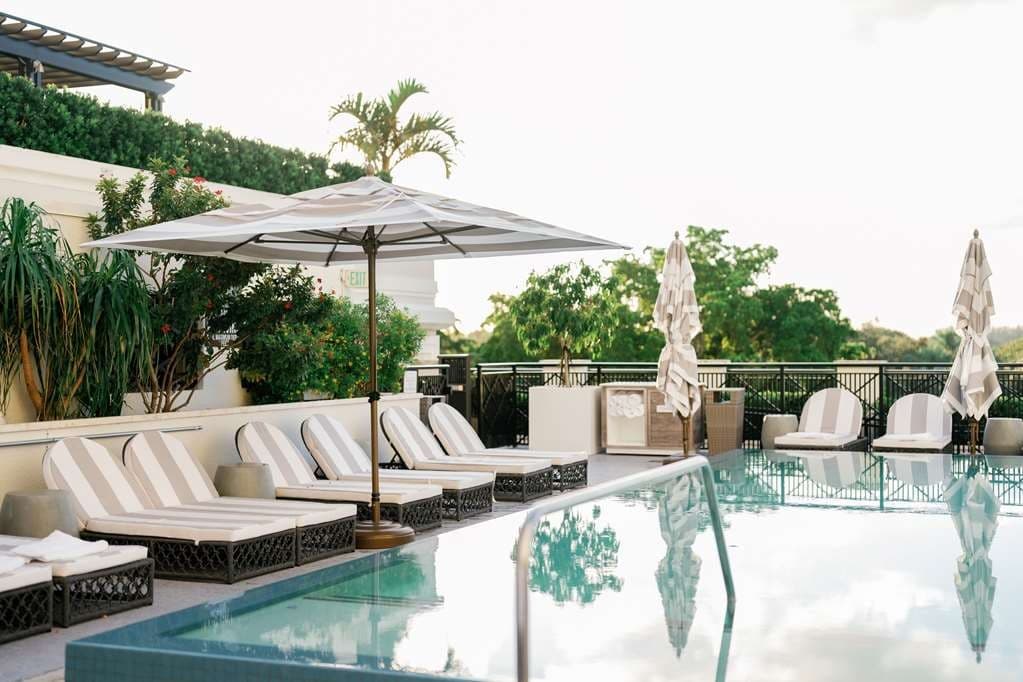 Thesis Hotel Miami Coral Gables pool area with loungers