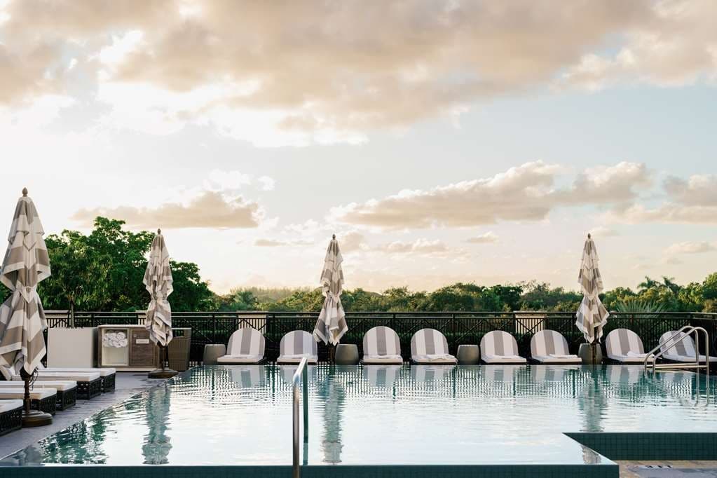 Thesis Hotel pool area in Coral Gables