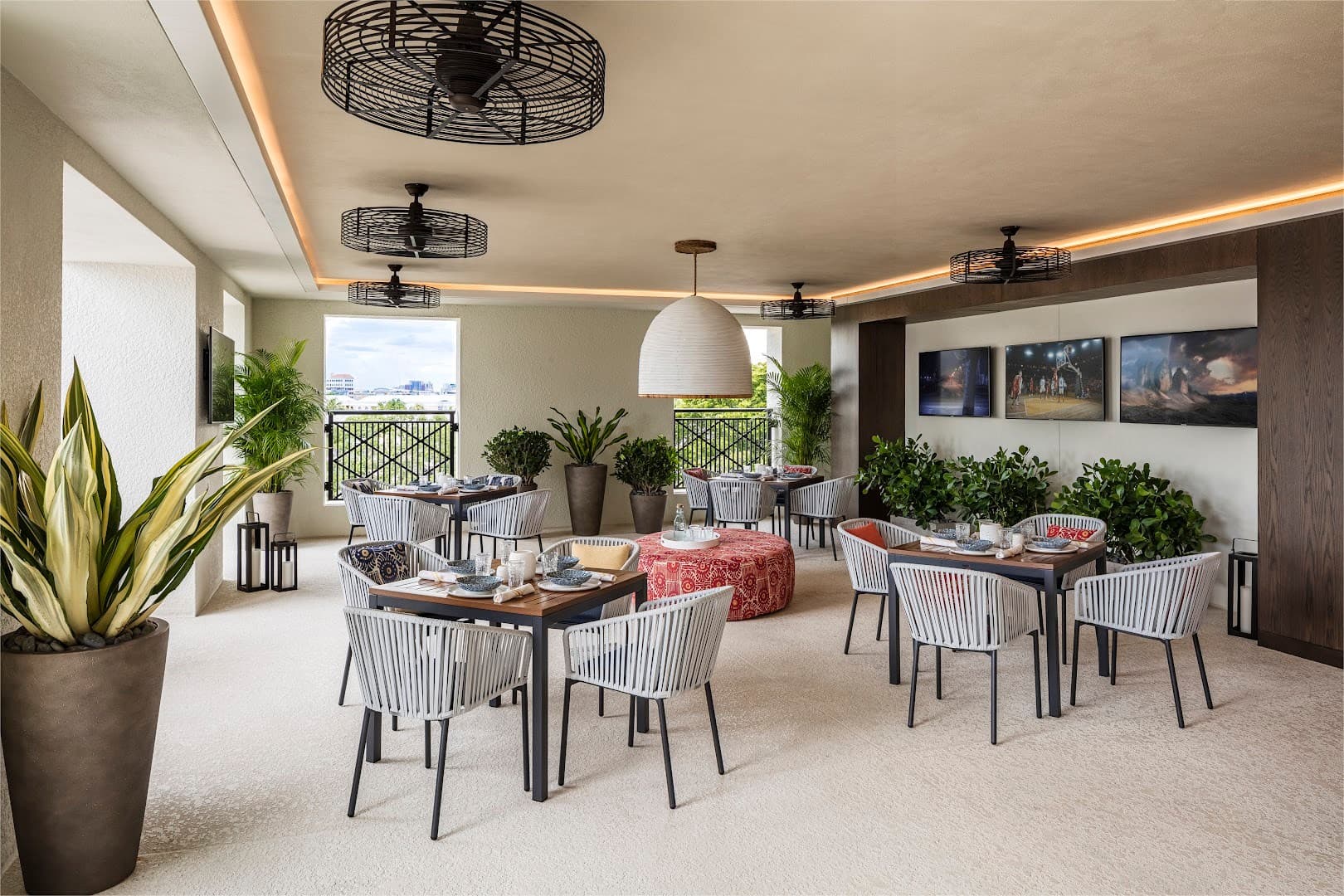Dining area at Thesis Hotel Miami Coral Gables