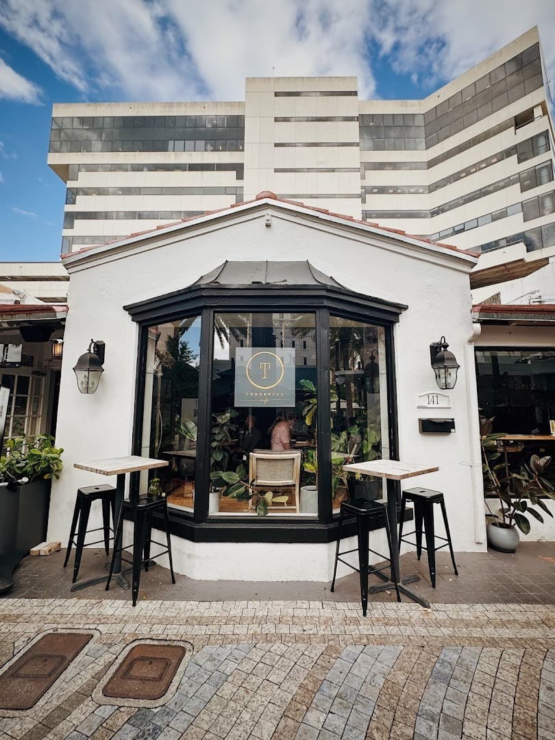 Threefold Cafe exterior in Coral Gables