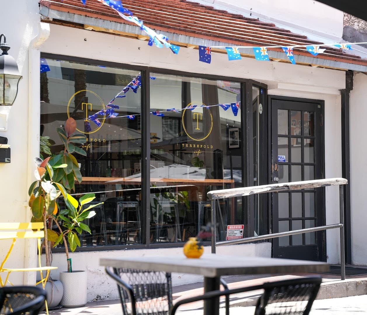 Threefold Cafe exterior in Coral Gables
