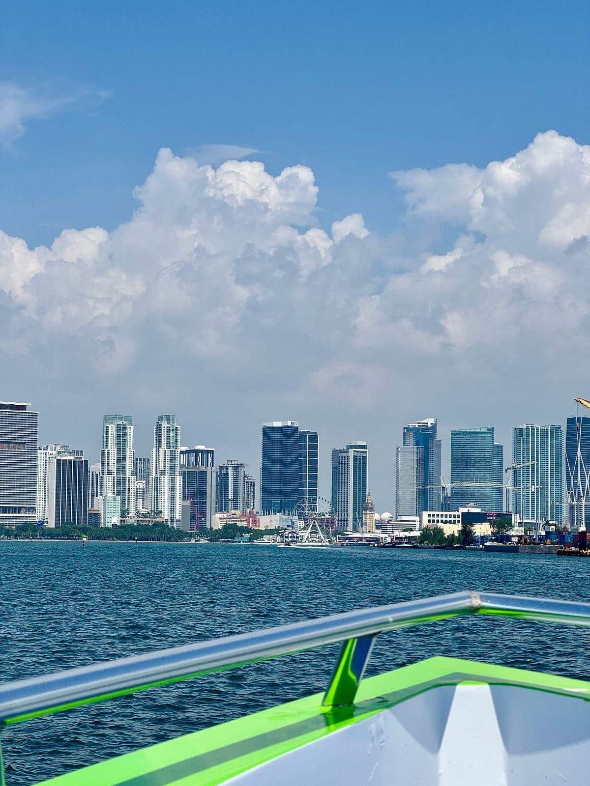 Thriller Miami Speedboat Adventures view of Miami skyline