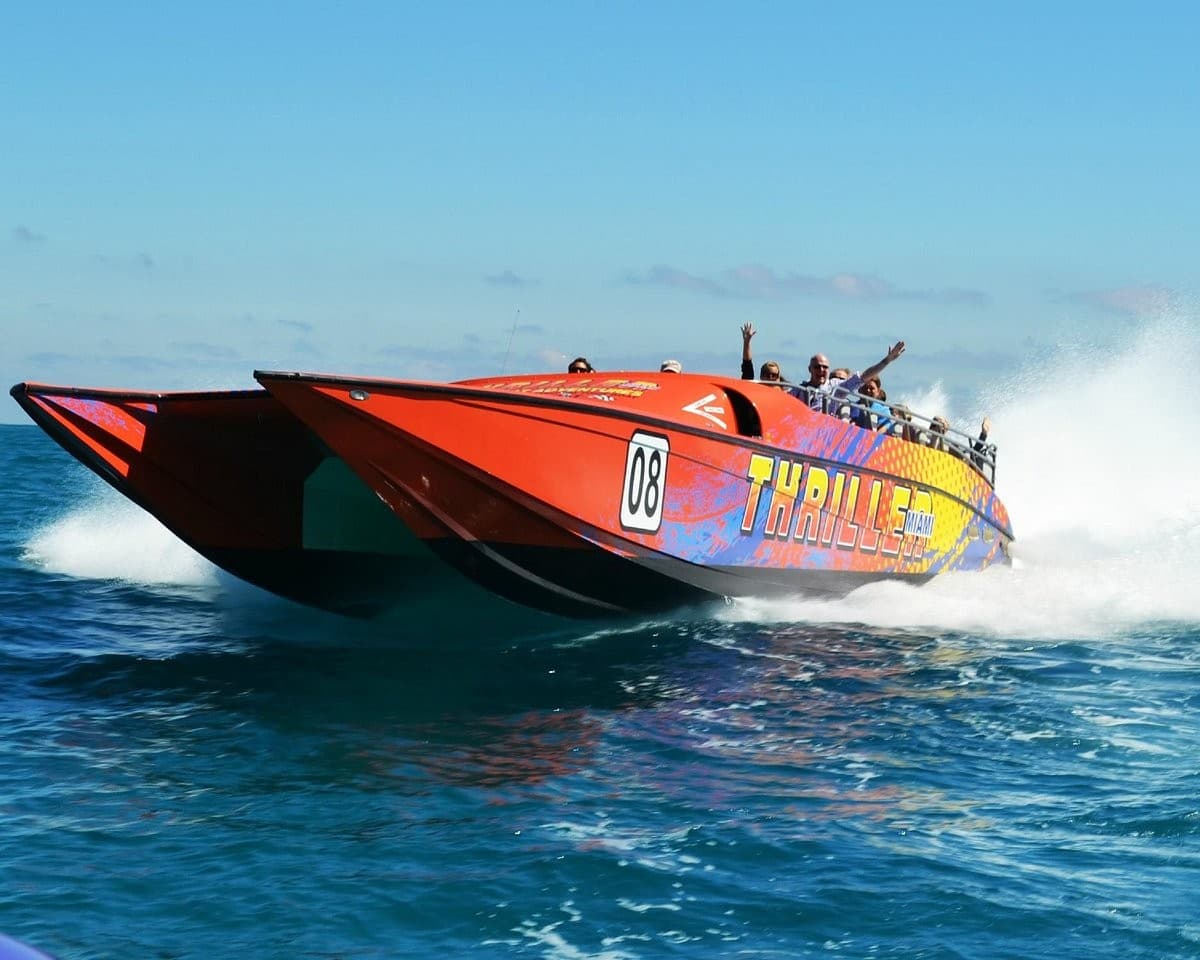 Thriller Miami Speedboat Adventures in action