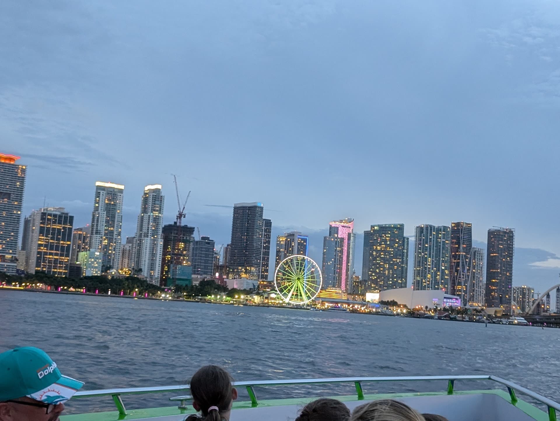 Miami skyline view from Thriller Miami Speedboat Adventures