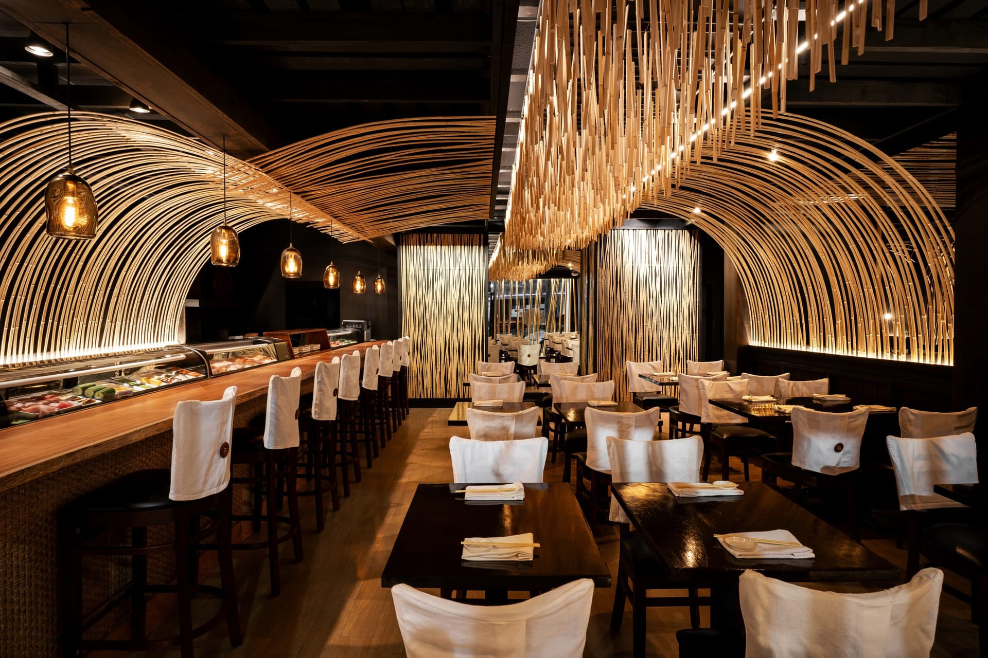 Toni's Sushi Bar interior design in Miami Beach