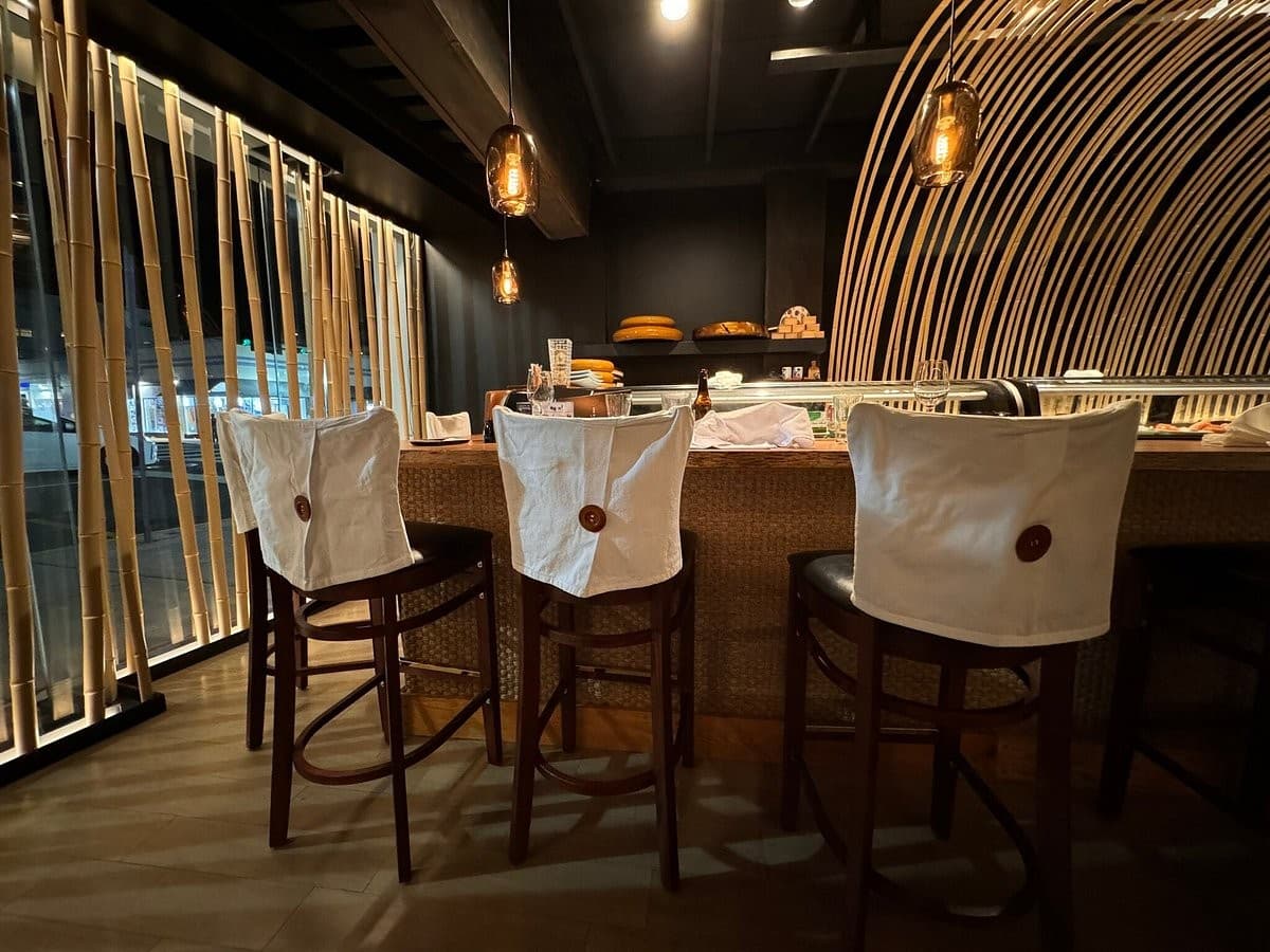 Toni's Sushi Bar interior seating in Miami Beach