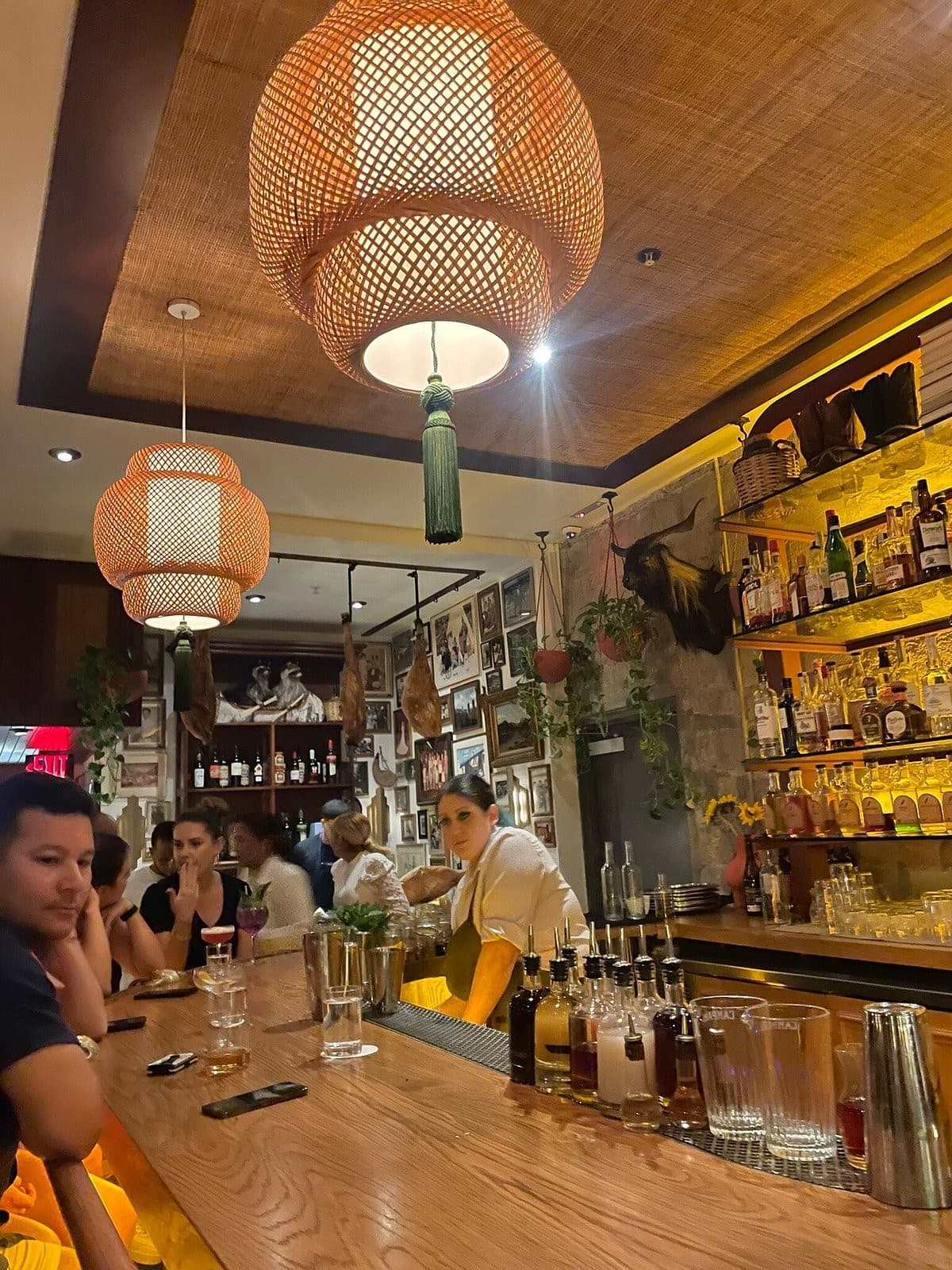 Tropezón Miami interior bar setting, Miami Beach
