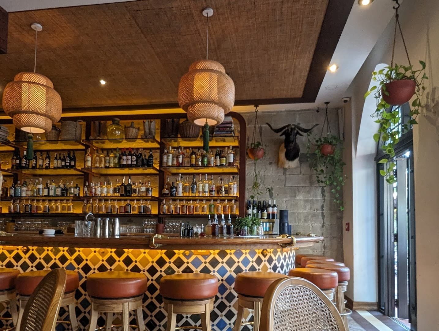 Interior view of Tropezón Miami restaurant