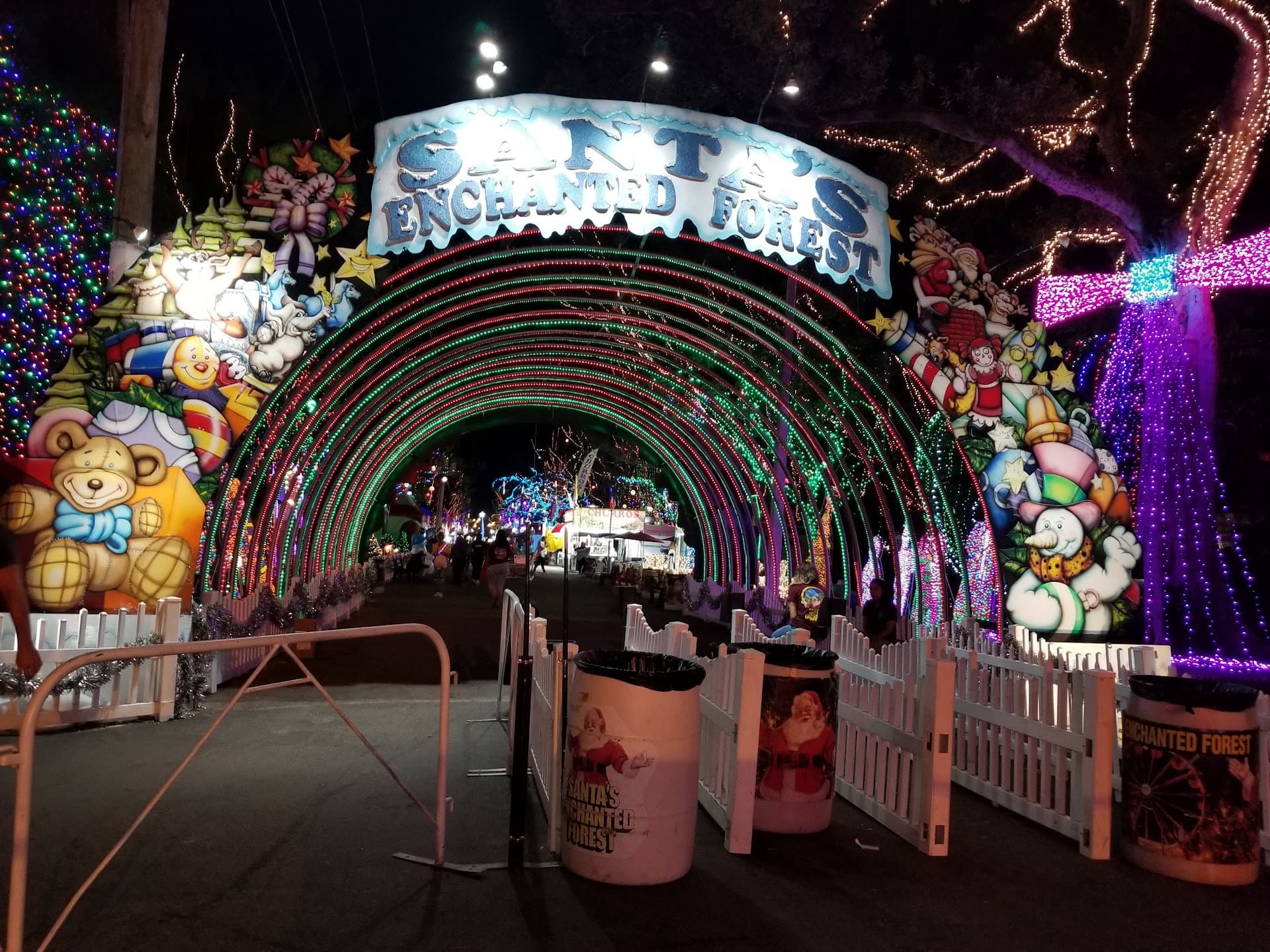Entrance to Santa's Enchanted Forest in Miami