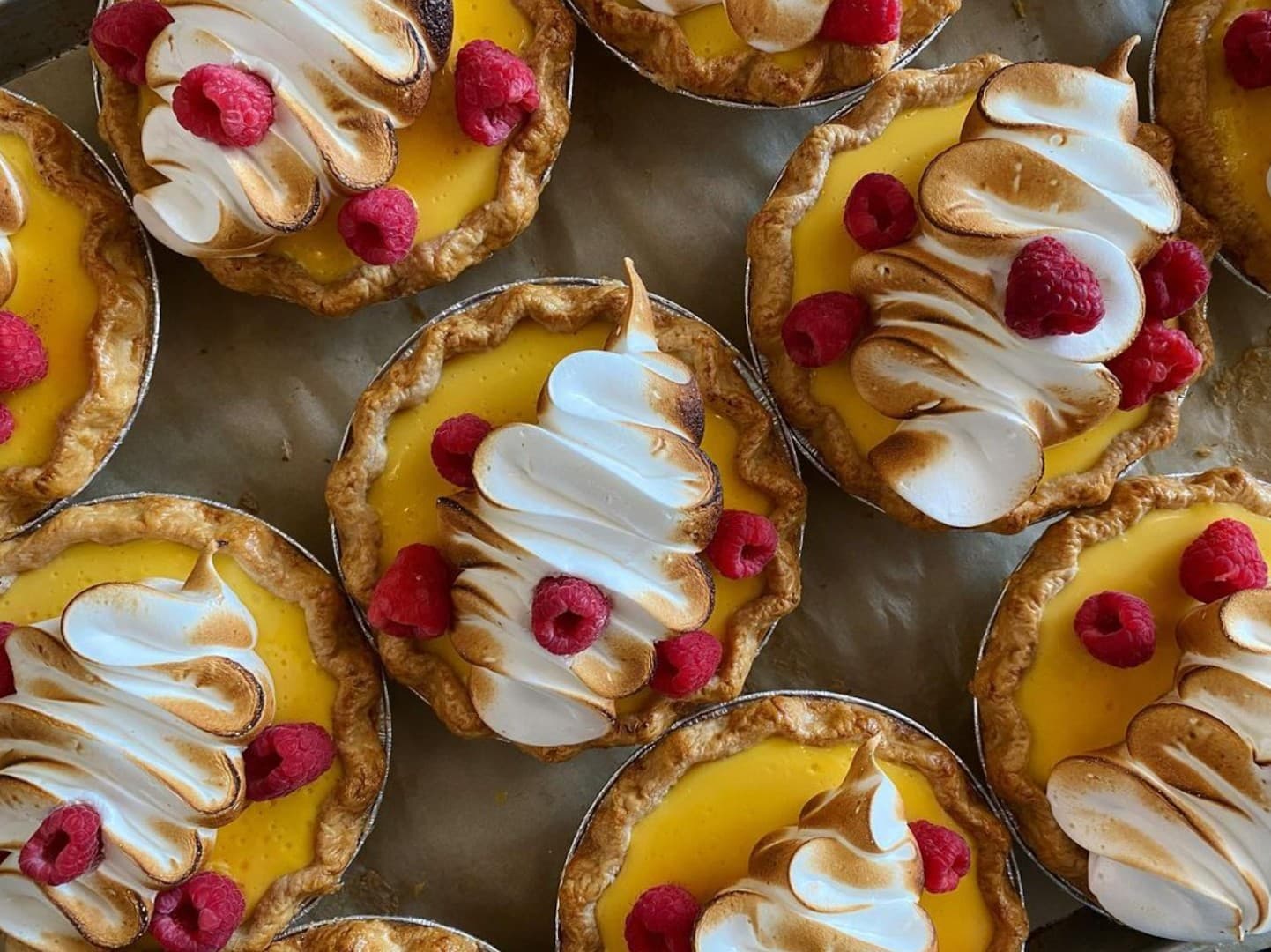 Delicious mini lemon meringue tarts at True Loaf Bakery Miami Beach